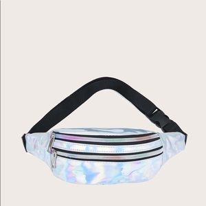 Shein Fluorescent Silver Fanny Pack